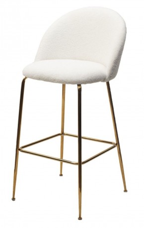 Барный стул GLADE NINI-01 Белый, teddy / золотой каркас М-City в Копейске - kopejsk.mebel-74.com | фото