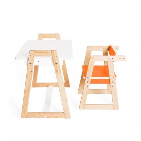 Детская растущая парта и стул Я САМ "Краски" (Оранжевый) в Копейске - kopejsk.mebel-74.com | фото