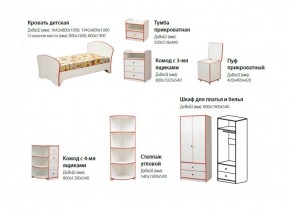 Набор мебели для детской Юниор-10 (с кроватью 800*1600) ЛДСП в Копейске - kopejsk.mebel-74.com | фото