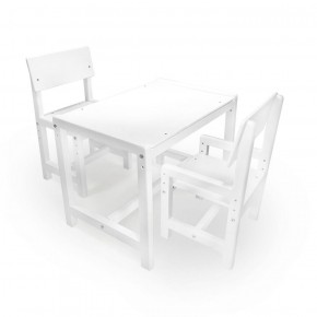 Детский растущий комплект стол и два стула  Я САМ "Лофт" (Белый, Белый) в Копейске - kopejsk.mebel-74.com | фото
