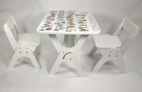 Детский растущий стол-парта и два стула Я САМ "Умка-Дуо" (Алфавит) в Копейске - kopejsk.mebel-74.com | фото
