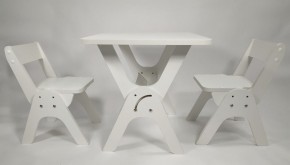 Детский растущий стол-парта и два стула Я САМ "Умка-Дуо" (Белый) в Копейске - kopejsk.mebel-74.com | фото