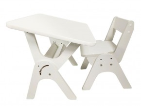 Детский растущий стол-парта и стул Я САМ "Умка" (Белый) в Копейске - kopejsk.mebel-74.com | фото