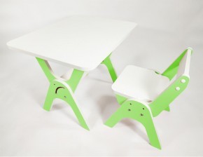 Детский растущий стол-парта и стул Я САМ "Умка" (Зеленый) в Копейске - kopejsk.mebel-74.com | фото