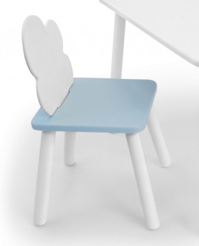 Детский стул Облачко (Белый/Голубой/Белый) в Копейске - kopejsk.mebel-74.com | фото