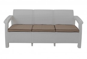 Диван Yalta Premium Sofa 3 Set (Ялта) белый (+подушки под спину) в Копейске - kopejsk.mebel-74.com | фото