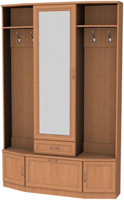 Шкаф для прихожей с зеркалом арт.600 в Копейске - kopejsk.mebel-74.com | фото