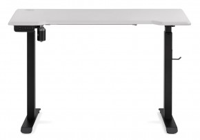 Компьютерный стол Маркос с механизмом подъема 120х75х75 белая шагрень / черный в Копейске - kopejsk.mebel-74.com | фото
