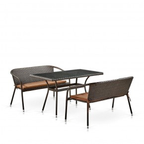 Комплект мебели из иск. ротанга T286A/S139A-W53 Brown в Копейске - kopejsk.mebel-74.com | фото