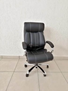 Кресло Barneo K-303 для руководителя (черная экокожа) в Копейске - kopejsk.mebel-74.com | фото