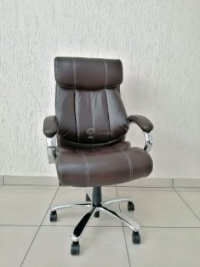 Кресло Barneo K-303 для руководителя (коричневая экокожа) в Копейске - kopejsk.mebel-74.com | фото