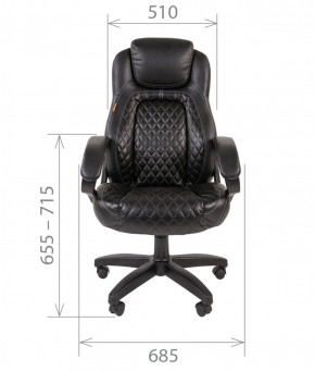 Кресло для руководителя  CHAIRMAN 432 (Экокожа черная) в Копейске - kopejsk.mebel-74.com | фото