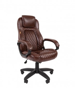 Кресло для руководителя  CHAIRMAN 432 (Экокожа коричневая) в Копейске - kopejsk.mebel-74.com | фото