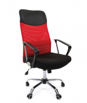 Кресло для руководителя CHAIRMAN 610 N (15-21 черный/сетка красный) в Копейске - kopejsk.mebel-74.com | фото