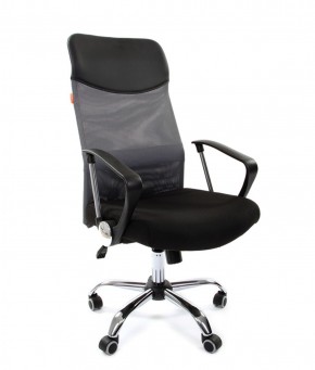 Кресло для руководителя CHAIRMAN 610 N(15-21 черный/сетка серый) в Копейске - kopejsk.mebel-74.com | фото
