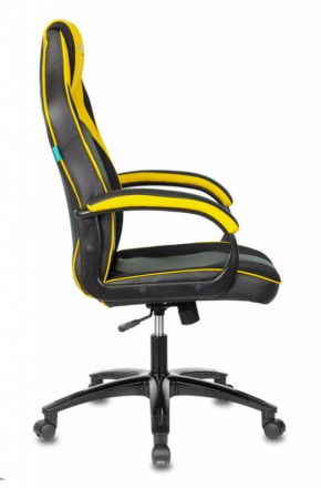 Кресло игровое Бюрократ VIKING 2 AERO YELLOW черный/желтый в Копейске - kopejsk.mebel-74.com | фото
