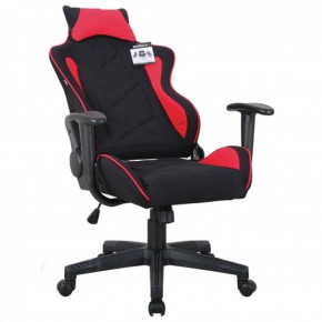 Кресло компьютерное BRABIX GT Racer GM-101 + подушка (ткань) черное/красное (531820) в Копейске - kopejsk.mebel-74.com | фото
