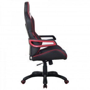 Кресло компьютерное BRABIX Nitro GM-001 (ткань/экокожа) черное, вставки красные (531816) в Копейске - kopejsk.mebel-74.com | фото