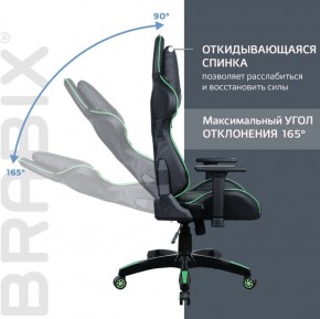 Кресло компьютерное BRABIX "GT Carbon GM-120" (черное/зеленое) 531929 в Копейске - kopejsk.mebel-74.com | фото