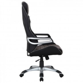 Кресло компьютерное BRABIX Techno GM-002 (ткань) черное/серое, вставки белые (531815) в Копейске - kopejsk.mebel-74.com | фото
