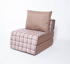 Кресло-кровать бескаркасное Харви (коричневый-квадро беж) в Копейске - kopejsk.mebel-74.com | фото