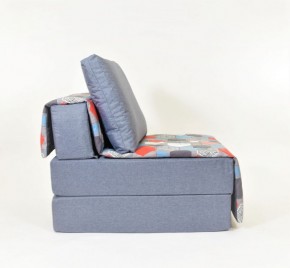 Кресло-кровать бескаркасное Харви (серый-геометрия слейт) в Копейске - kopejsk.mebel-74.com | фото