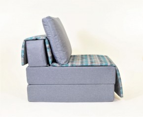 Кресло-кровать бескаркасное Харви (серый-квадро азур) в Копейске - kopejsk.mebel-74.com | фото