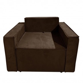 Кресло-кровать Принц КК1-ВК (велюр коричневый) в Копейске - kopejsk.mebel-74.com | фото