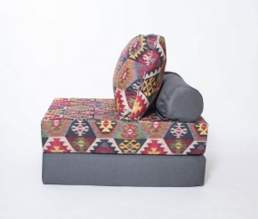 Кресло-кровать-пуф бескаркасное Прайм (мехико серый-графит) в Копейске - kopejsk.mebel-74.com | фото