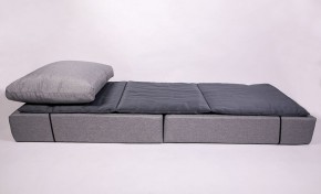 Кресло-кровать-пуф бескаркасное Прайм (мехико серый-графит) в Копейске - kopejsk.mebel-74.com | фото
