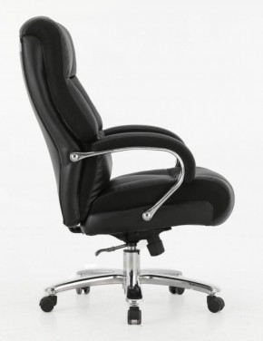 Кресло офисное BRABIX PREMIUM "Bomer HD-007" (рециклированная кожа, хром, черное) 531939 в Копейске - kopejsk.mebel-74.com | фото