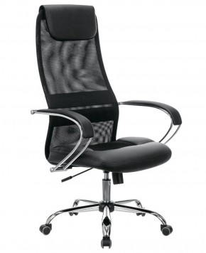 Кресло офисное BRABIX PREMIUM "Stalker EX-608 CH" (хром, ткань-сетка/кожзам, черное) 532091 в Копейске - kopejsk.mebel-74.com | фото