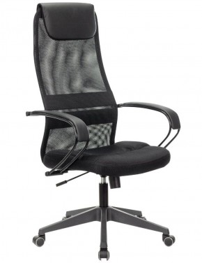 Кресло офисное BRABIX PREMIUM "Stalker EX-608 PL" (ткань-сетка/кожзам, черное) 532090 в Копейске - kopejsk.mebel-74.com | фото