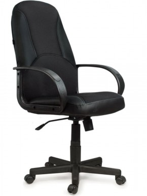 Кресло офисное BRABIX "City EX-512" (кожзам черный, ткань черная) 531407 в Копейске - kopejsk.mebel-74.com | фото