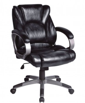Кресло офисное BRABIX "Eldorado EX-504", экокожа, черное, 530874 в Копейске - kopejsk.mebel-74.com | фото