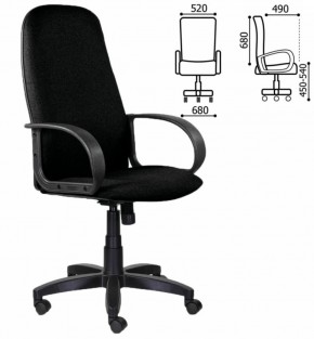 Кресло офисное BRABIX "Praktik EX-279" (ткань/кожзам, черное) 532017 в Копейске - kopejsk.mebel-74.com | фото