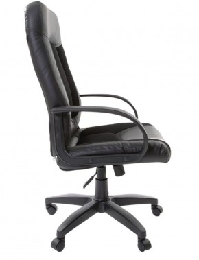 Кресло офисное BRABIX "Strike EX-525" (экокожа черная, ткань черная) 531381 в Копейске - kopejsk.mebel-74.com | фото