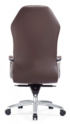 Кресло руководителя Бюрократ _AURA/BROWN коричневый в Копейске - kopejsk.mebel-74.com | фото