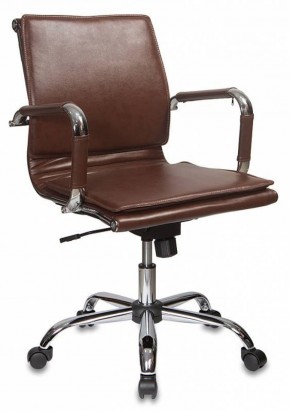 Кресло руководителя Бюрократ CH-993-LOW/BROWN коричневый в Копейске - kopejsk.mebel-74.com | фото