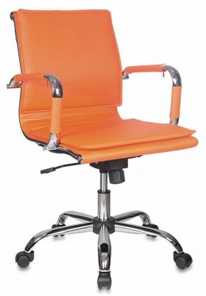 Кресло руководителя Бюрократ CH-993-LOW/ORANGE оранжевый в Копейске - kopejsk.mebel-74.com | фото