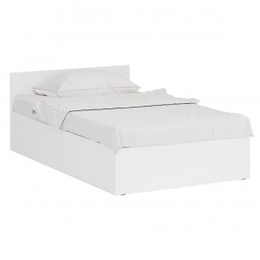 Кровать 1200 + Пенал Стандарт, цвет белый, ШхГхВ 123,5х203,5х70 + 45х52х200 см., сп.м. 1200х2000 мм., без матраса, основание есть в Копейске - kopejsk.mebel-74.com | фото