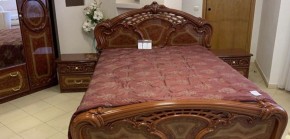 Кровать 2-х спальная 1600*2000 Роза, без основания (01.116) орех в Копейске - kopejsk.mebel-74.com | фото
