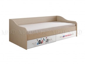 ВЕГА NEW Boy  Кровать 900 с настилом ЛДСП (дуб беленый) в Копейске - kopejsk.mebel-74.com | фото