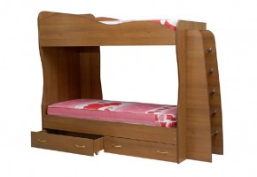 Кровать детская 2-х ярусная Юниор-1 (800*2000) ЛДСП в Копейске - kopejsk.mebel-74.com | фото