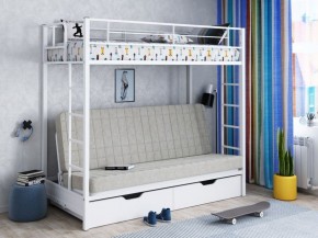 Кровать двухъярусная с диваном "Мадлен-ЯЯ" с ящиками в Копейске - kopejsk.mebel-74.com | фото