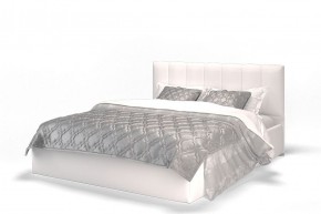 Кровать Элен 1600 + основание с ПМ (Vega white) белый в Копейске - kopejsk.mebel-74.com | фото