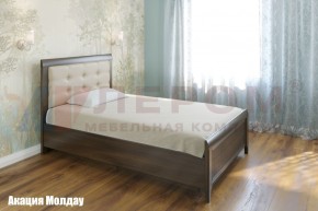 Кровать КР-1032 с мягким изголовьем в Копейске - kopejsk.mebel-74.com | фото