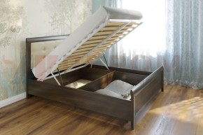 Кровать КР-1033 с мягким изголовьем в Копейске - kopejsk.mebel-74.com | фото