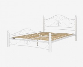 Кровать "Фортуна 1" КМД 2.01 Белая (1200*2000) (ножки-белые) с коваными элементами в Копейске - kopejsk.mebel-74.com | фото