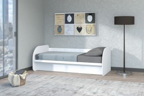 Кровать Сказка с ПМ 900 (Белый текстурный) в Копейске - kopejsk.mebel-74.com | фото